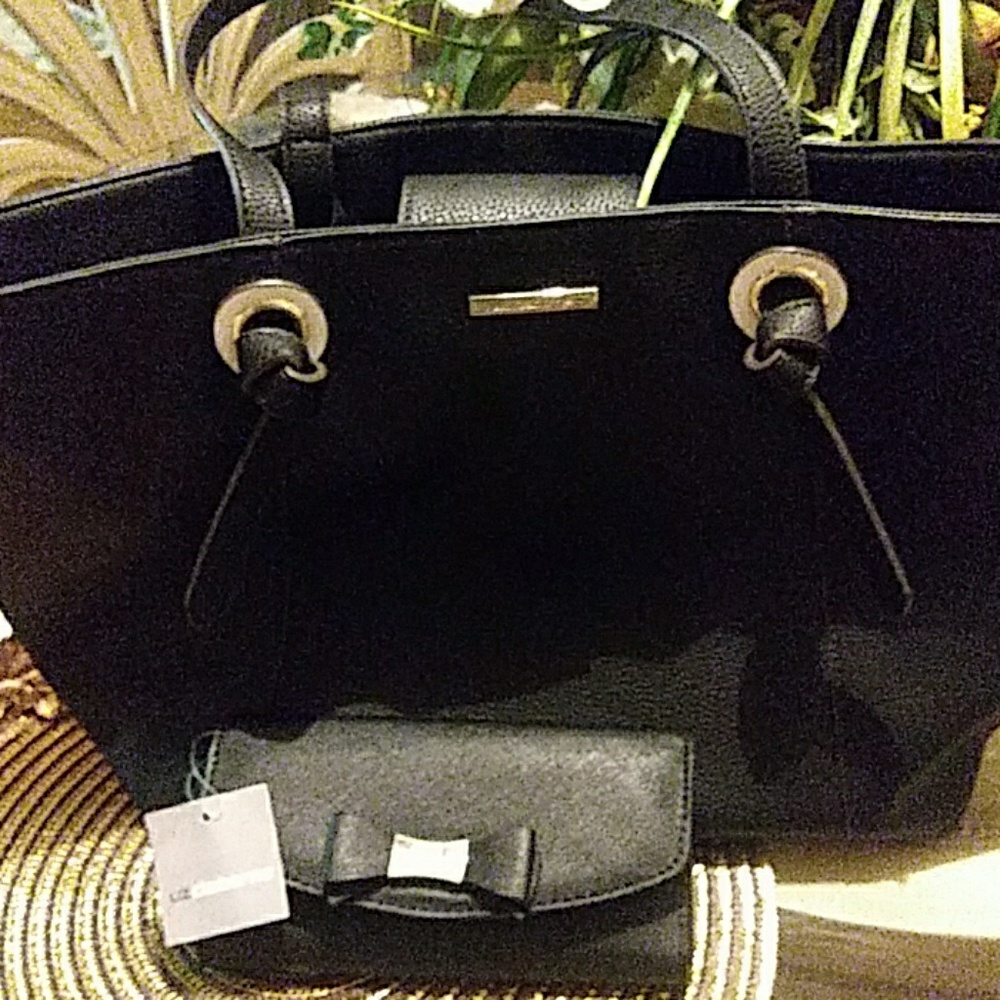 Large Black Liz Claiborne purse and wallet. New